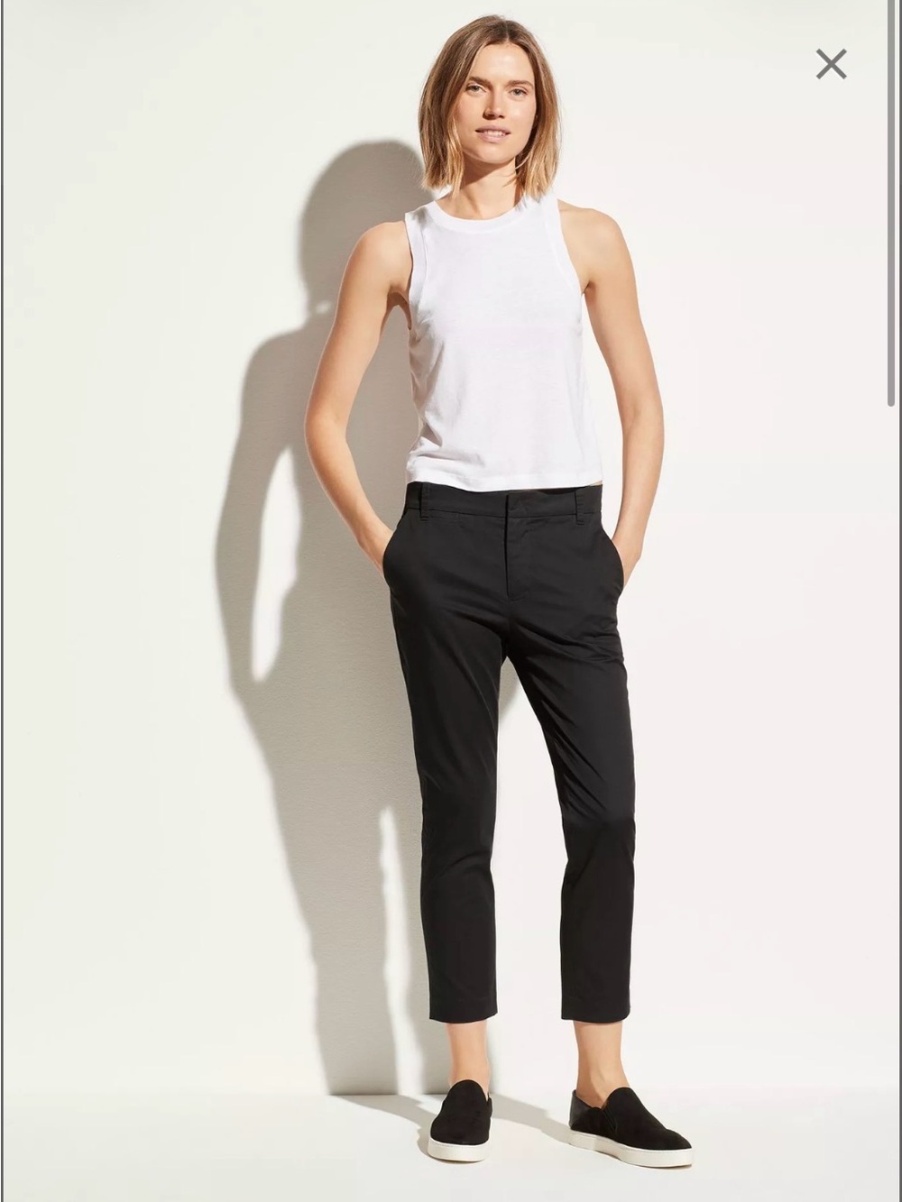 Vince Coin Pocket Black Cropped Ankle Pants